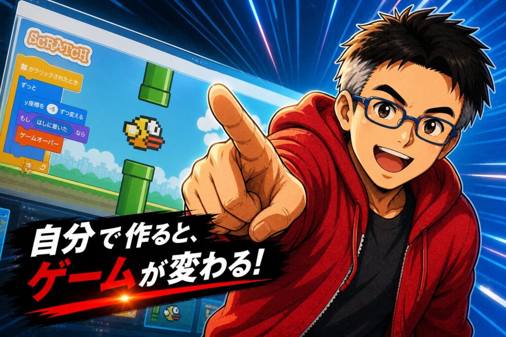 Scratchでつくる Flappy Bird｜小3以上向け・一人で完成できるていねい解説